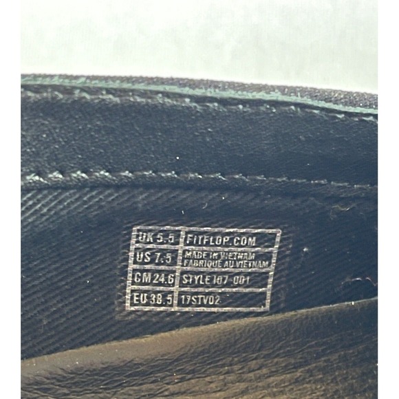 Fitflop Superskate Womens 7.5 Slip On Shoe Toning Loafer Flats Black Houndstooth - Picture 8 of 9